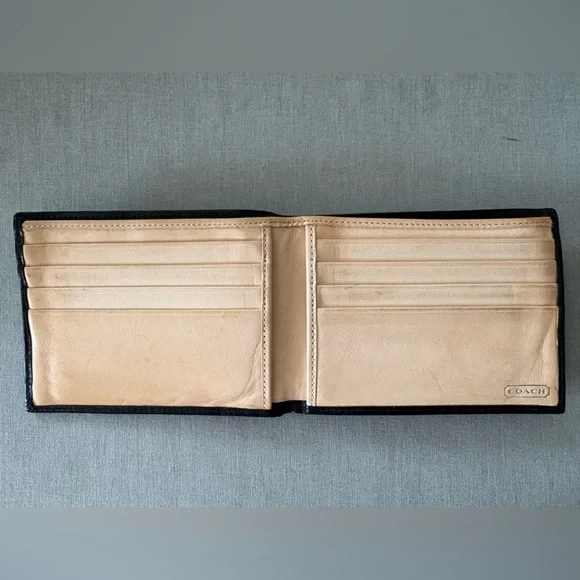 COACH Black Leather Wallet - Picture 2 of 3